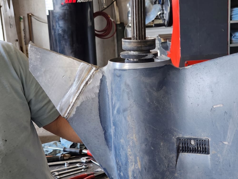 Proceso de reparación del componente en el taller